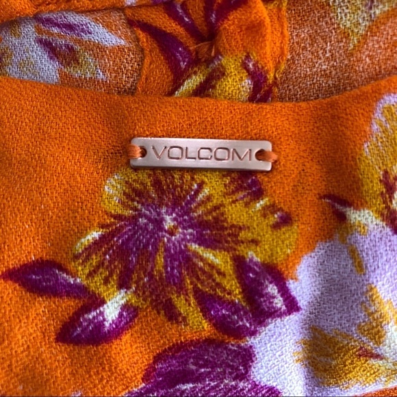 NWT Volcom Tie The Knot Bright Orange Dress - Picture 8 of 8